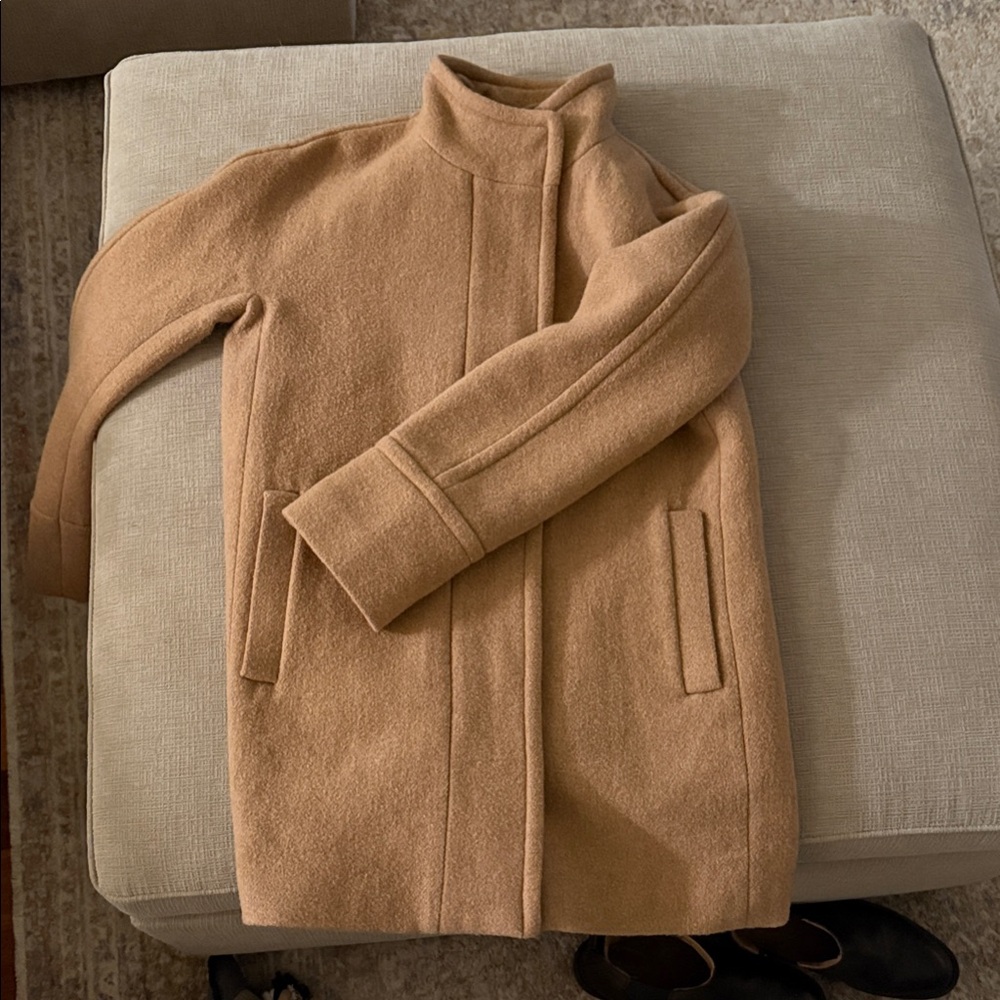 J Crew Tan Wool Car Coat